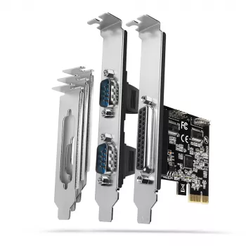 Axagon PCEA-PSN PCIe - 1x παράλληλη & 2x σειριακή θύρα 250 kbps προσαρμογέας με SP & LP