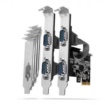 Axagon PCEA-S4N PCIe - 4x σειριακή θύρα 250 kbps προσαρμογέας με SP και LP