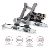 Axagon PCEA-S4N PCIe - 4x σειριακή θύρα 250 kbps προσαρμογέας με SP και LP