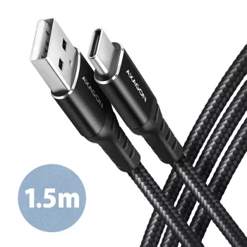 Καλώδιο USB Axagon BUCM-AM15AB USB 2.0 1,5 m USB A USB C Μαύρο