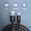 Καλώδιο USB Axagon BUCM-AM15AB USB 2.0 1,5 m USB A USB C Μαύρο