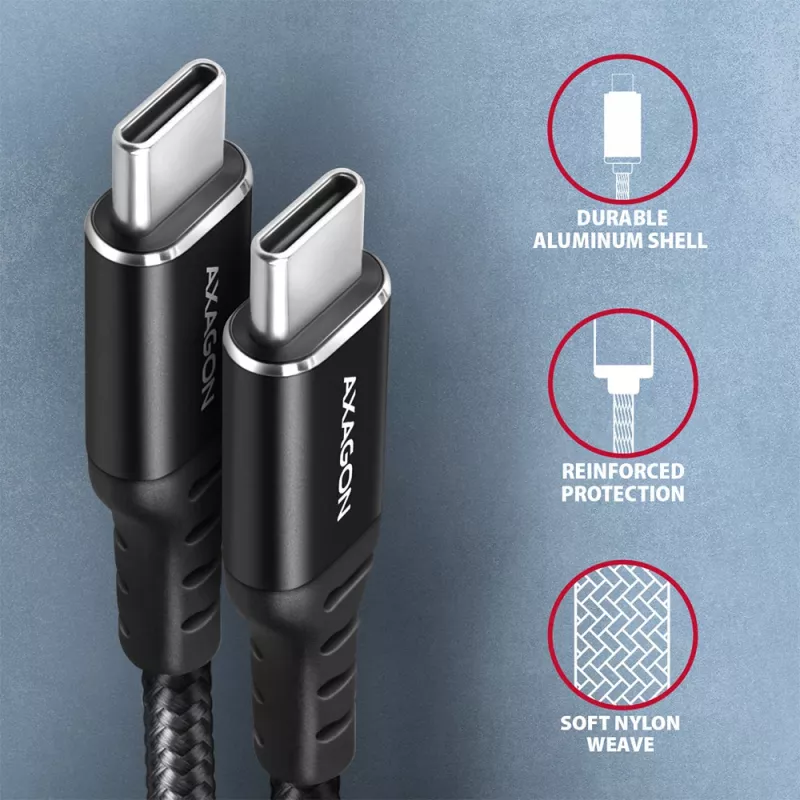 Καλώδιο USB Axagon BUCM-CM30AB USB 2.0 3 m USB C Μαύρο