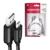 Καλώδιο USB Axagon BUMM-AM15AB USB 2.0 1,5 m Micro-USB B USB A Μαύρο