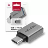Axagon RUCM-AFA Προσαρμογέας USB-C (M) -> USB-A (F), USB 3.2 Gen 2, 3A, ALU