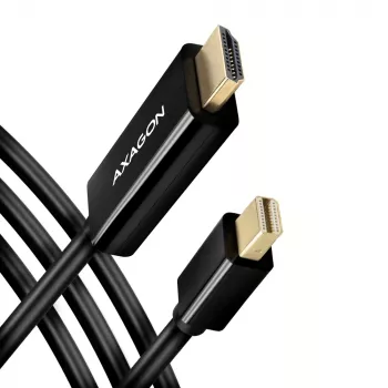 Axagon RVDM-HI14C2 Καλώδιο προσαρμογέα Mini DisplayPort σε HDMI 4K 30Hz 1,8m