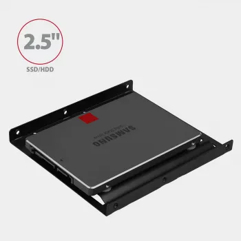Axagon RHD-125B Πλαίσιο τοποθέτησης για 1x 2,5 ίντσες σε υποδοχή 3,5 ιντσών - Μαύρο μέταλλο