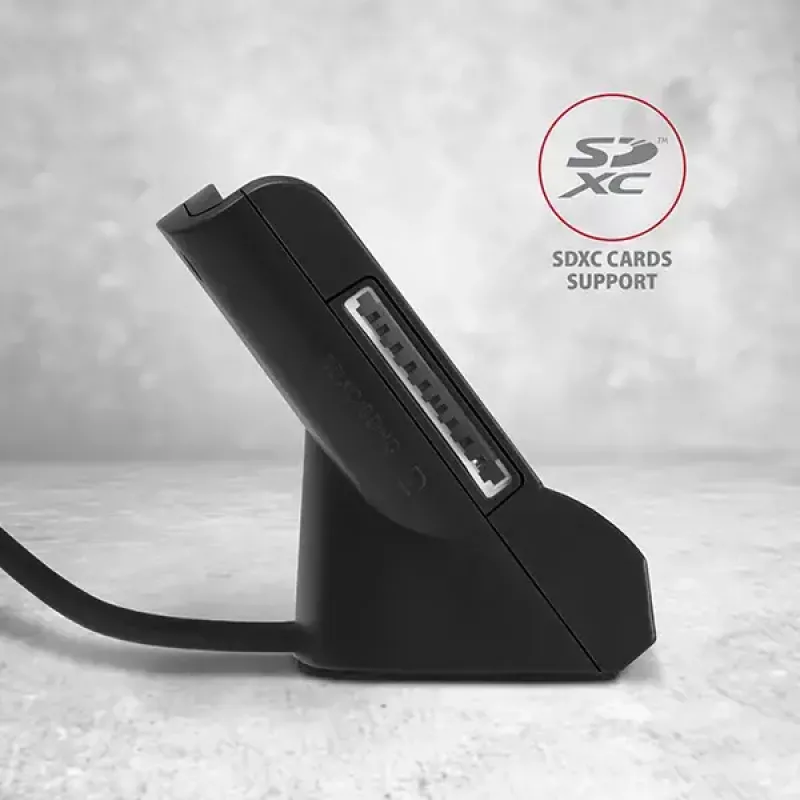 Axagon CRE-SM2 Αναγνώστης 스마트 καρτών USB 2.0 Μαύρο καλώδιο 1,3m