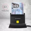 Axagon CRE-SM2 Αναγνώστης 스마트 καρτών USB 2.0 Μαύρο καλώδιο 1,3m