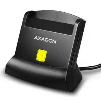 Axagon CRE-SM2 Αναγνώστης 스마트 καρτών USB 2.0 Μαύρο καλώδιο 1,3m