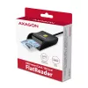 Axagon CRE-SM3N Επίπεδος αναγνώστης 스마트 καρτών/ID USB-A, USB 2.0, 1,3 m, Μαύρο, 57 g