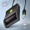 Axagon CRE-SM3SD Επίπεδος αναγνώστης 스마트 καρτών & SD/microSD/SIM Indoor USB 2.0 Μαύρο