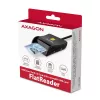 Axagon CRE-SM3SD Επίπεδος αναγνώστης 스마트 καρτών & SD/microSD/SIM Indoor USB 2.0 Μαύρο
