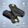 Axagon CRE-SMP2A Αναγνώστης καρτών USB Smartcard & SD/microSD/SIM PocketReader Indoor USB Type-A/USB Type-C Μαύρο