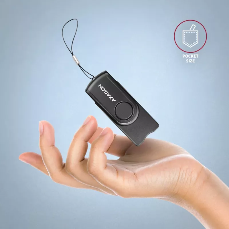 Axagon CRE-SMP2A Αναγνώστης καρτών USB Smartcard & SD/microSD/SIM PocketReader Indoor USB Type-A/USB Type-C Μαύρο