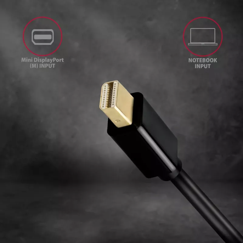 Axagon RVDM-HI14N Προσαρμογέας Mini DisplayPort -> HDMI 1.4 4K/30Hz