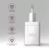 Φορτιστής Axagon ACU-PQ30W QC3.0 30W USB-C Λευκό