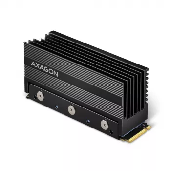 Axagon CLR-M2XL Παθητική ψύκτρα αλουμινίου για μονόπλευρους και αμφίπλευρους δίσκους M.2 SSD, μέγεθος 2280, ύψος 36 mm