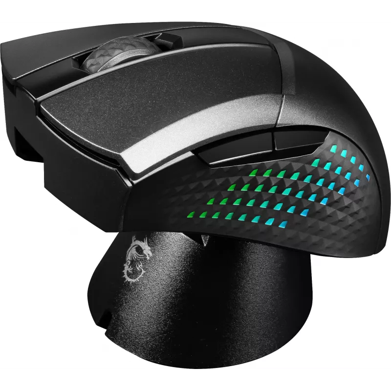 MSI CLUTCH GM51 LIGHTWEIGHT WIRELESS Ποντίκι Gaming Δεξιόχειρας RF + Bluetooth + USB Type-C Οπτικό 26000 DPI