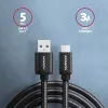 Καλώδιο USB Axagon BUCM3-AM10AB USB 3.2 Gen 1 1 m USB C USB A Μαύρο