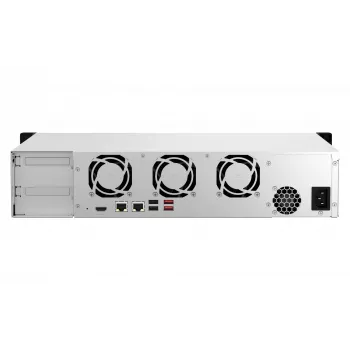 QNAP TS-864EU-8G NAS/Διακομιστής αποθήκευσης Rack (2U) Intel® Celeron® 8 GB DDR4 0 TB QNAP Turbo System Μαύρο