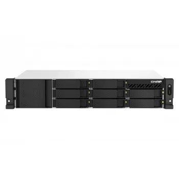 QNAP TS-864EU-RP-8G NAS/Διακομιστής αποθήκευσης Rack (2U) Intel® Celeron® N5095 8 GB DDR4 0 TB QNAP Turbo System Μαύρο