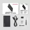Θήκη HDD/SSD Axagon EE25-GTR USB-C 3.2 Gen 2 Μαύρο 2,5 ίντσες