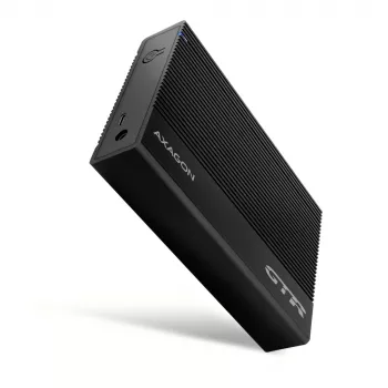 Axagon EE35-GTR USB-C 5Gbps - SATA 6G, 3.5 RIBBED box BLACK - Θήκη HDD USB Type C 3,5 ίντσες
