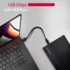 Axagon EE35-GTR USB-C 5Gbps - SATA 6G, 3.5 RIBBED box BLACK - Θήκη HDD USB Type C 3,5 ίντσες