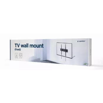 Βάση TV Gembird WM-55F-02 μαύρη, για οθόνες 32–55 ιντσών, μέγιστο φορτίο 40 kg, VESA 200x200–400x400, λεπτή 2,5 cm