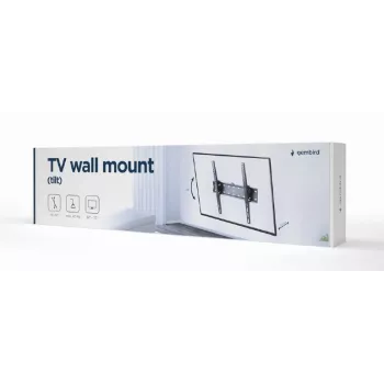 Βάση TV Gembird WM-55T-02 για οθόνες 32–55 ιντσών, με κλίση -12° έως 12°, VESA 200x200–400x400, 40 kg, μαύρη