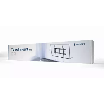 Επιτοίχια βάση TV GEMBIRD WM-80T-01 για οθόνες 37–80 ιντσών, χάλυβας, με κλίση -12°/+3°, VESA 200x200–600x400, 70 kg