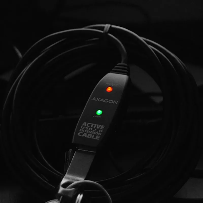 Axagon ADR-210 USB 2.0 A-M -> A-F ενεργό καλώδιο επέκτασης/επαναλήπτη 10 m