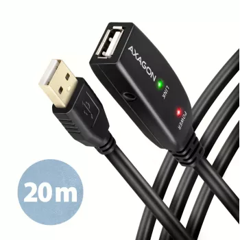 Axagon ADR-220 USB 2.0 A-M -> A-F ενεργό καλώδιο επέκτασης/επαναλήπτη 20 m