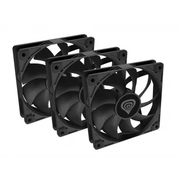 GENESIS Oxal 120 Ανεμιστήρας κουτιού υπολογιστή 12 cm Μαύρο 3 τεμ.