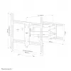 Neomounts WL40S-950BL18 Βάση τοίχου βαρέως τύπου 55-110 inch - πλήρως κινητή
