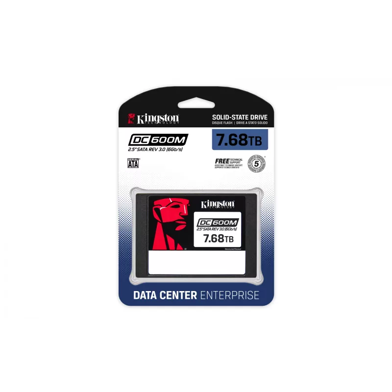 Σκληρός δίσκος SSD Kingston Technology 7680G 7,68 TB 2,5 ίντσες SATA SEDC600M/7680G