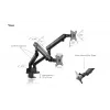 ICY BOX IB-MS314-T 81,3 cm (32 inch) γραφείου μαύρο