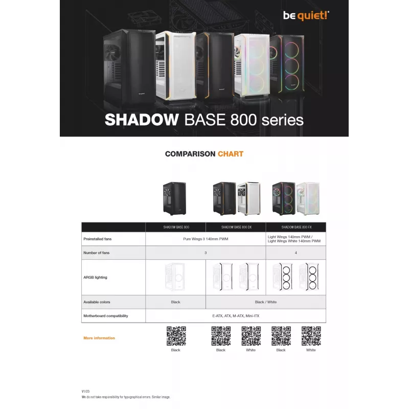 Κουτί PC be quiet! Shadow Base 800 DX Midi Tower μαύρο