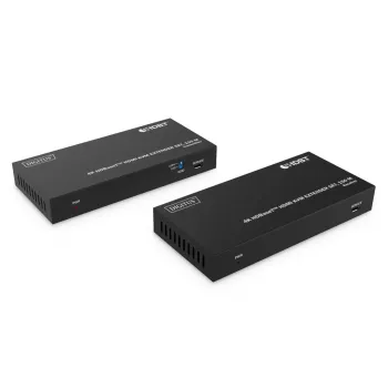 DIGITUS HDBaseT KVM Extender Set - 150m 4K/60Hz USB 1.1 PoC IR μαύρο