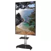 Techly Βάση δαπέδου με ράφι TV LCD/LED/Plasma 37-70 ίντσες Ασημί