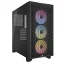 CORSAIR Mid-tower Κουτί PC - 3000d RGB Airflow - Μαύρο