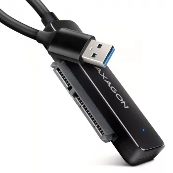 Axagon ADSA-FP2A Κάρτα διασύνδεσης USB 3.2 Gen 1 SATA Βύσμα αρσενικό Μαύρο