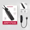 Axagon ADSA-FP2A Κάρτα διασύνδεσης USB 3.2 Gen 1 SATA Βύσμα αρσενικό Μαύρο
