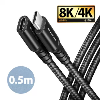 Axagon BUCM32-CF05AB SPEED+ USB-C USB 20Gbps Καλώδιο επέκτασης 0,5 m