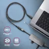 Axagon BUCM32-CF05AB SPEED+ USB-C USB 20Gbps Καλώδιο επέκτασης 0,5 m