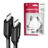 Καλώδιο USB Axagon BUCM-CM20TB 1,1m PD 60W 3A Μαύρο