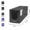 Qoltec 53777 UPS Line-Interactive 2 kVA 1200 W 4 πρίζες AC