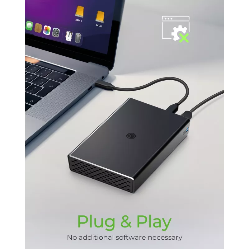 ICY BOX Θήκη RAID για 2x HDD/SSD USB 3.2 Gen 2 Type-C® / Type-A Διεπαφή