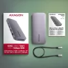 Axagon HMC-12GM2, USB 10Gbps Hub, 3x USB-A, USB-C, HDMI, DP, RJ-45, M.2, SD/mSD, Ήχος, PD
