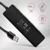 Axagon HUE-C1A 4x USB 5Gbps TRAVEL-Hub, USB-C Power-Είσοδος, 19 cm USB-A Καλώδιο